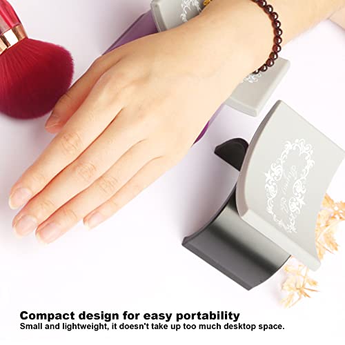 Manicure Hand Rest, Small Size Soft Silicone Stylish Ergonomic Nail Rest Table Comfort Wrist Surpport For Nails Art Diy Black #TOP2