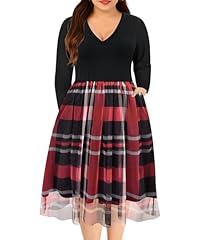 Mesh Dress-red Plaid