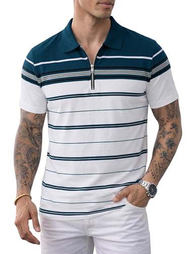 Image of Noble Monk Men's Regular Fit Polo Neck T-Shirt | Half Sleeve