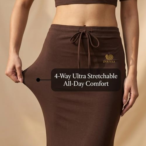 Image of Women's Saree Shapewear - Slim Fit Stretchable Petticoat for Sarees | Comfortable Waistband | Body Shaping Underskirt