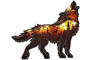 Luminous Wolf Decoration for Home Decor