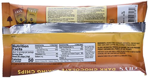 Lily's Sweets, Dark Chocolate Baking Chips, 9 Ounce #TOP5