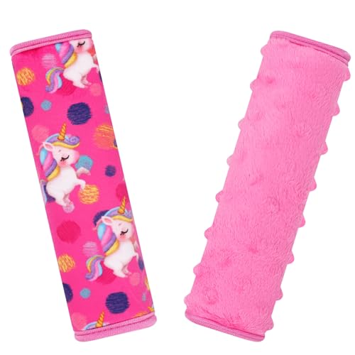 Image of Seat Belt Covers for Kids, 2 Pack Double-Sided Use Shoulder Pads for Kids