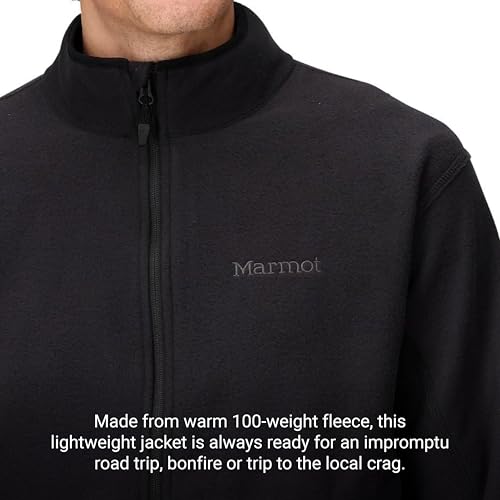 Image of MARMOT Men's Rocklin Full-Zip Jacket - Classic, Warm, Lightweight 100-Weight Fleece Layer