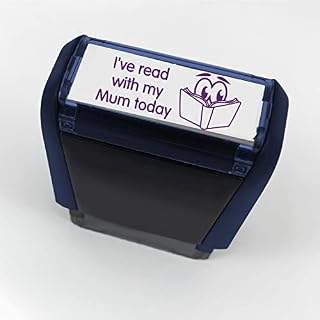 I've read with my Mum today Pre Inked School Teachers Reading Comprehension Marking Stamper Stamp 38x15mm Primary Teaching Services (Purple)