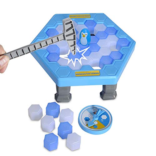 Ss Save Penguin On Ice Game, Penguin Trap Break Ice Activate Family Party Ice Breaking Kids Puzzle Table Knock Block #TOP2