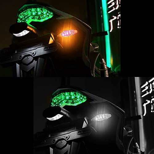 4 Peças Luz De Sinalização De Direção De Motocicleta Luz Indicadora De Sinais Pisca-pisca Drl Lâmpad