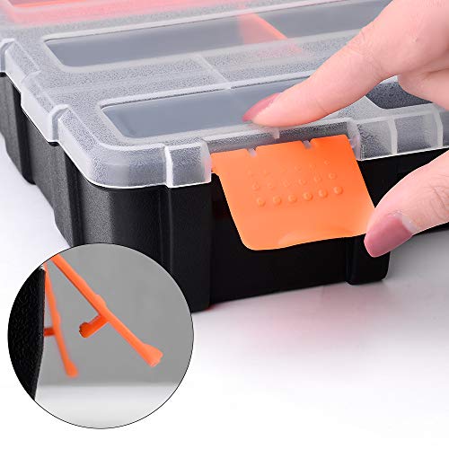 Sortimentskasten Set - 4-teilig - Sortierkasten - Organizer - Stapelbarer Werkzeugkasten - Werkzeugbox, Werkzeugkiste – Bild 8