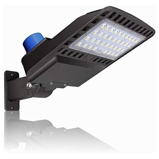 LEDMO LED Parking Lot Lighting 500W HID HPS Replacement Adjustable with Dusk to Dawn Photocell Arm Mount Area Yard Street Lights 19500lm 5000K Commercial Outdoor IP65 Led Shoebox Lights 150W