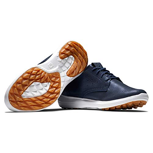 Footjoy Women's Flex Lx Previous Season Style Golf Shoe, Blue Sparkle, 9 #TOP28
