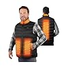 Hensunquv Chaleco Calefactable Hombre, 2023 Chaleco Calefactable de Doble Control, Chaleco Termico Eléctrico USB, Apto para Cualquier Power Bank 5V2A (POWER BANK NO INCLUIDO)