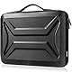 DOMISO 17 Zoll Wasserdicht Laptop Hülle Notebook Tasche Stoßfest Schutzhülle mit Griff für 17-17.3 Notebook/Dell/Lenovo/Acer/HP/MSI/ASUS/LG, Schwarz