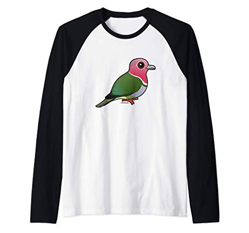 Birdorable Pink-headed Fruit Dove Raglan Baseball Tee
