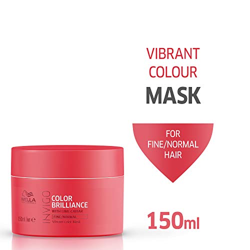 Image of WELLA Professionals Invigo Color Brilliance Mask For Fine /Normal Hair 150Ml And Shampoo For Fine /Normal Hair, Floral, 250Ml, 2 Count