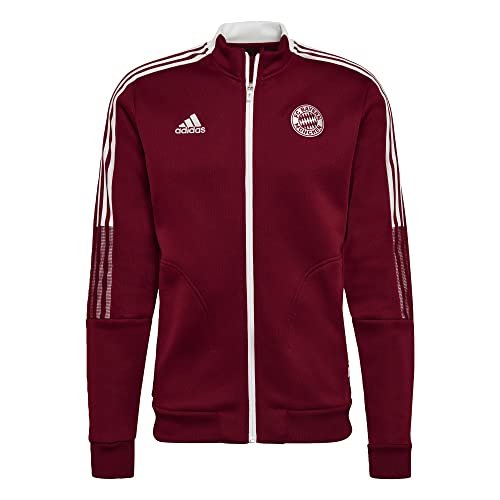 adidas FC Bayern 2021-22 Tiro Anthem Jacket (Craft Red, Small)