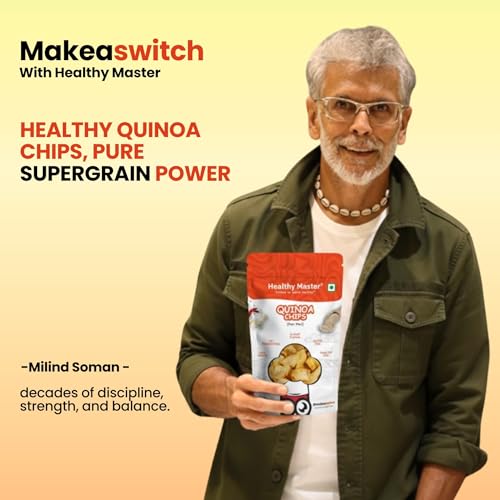 Image of Healthy Master Quinoa Chips Combo 900g (100g Each) Pack of 9 | Light & Crispy | High Protein Chips | Gluten-Free | No Maida, No Palm Oil | Low-Calorie | Healthy Snacks for Adults & Kids