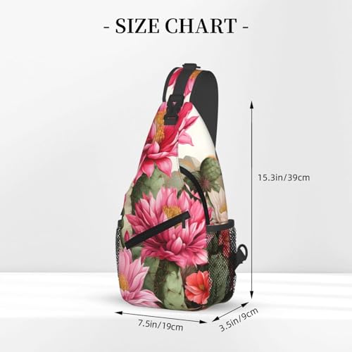 Bolso tipo bandolera Desert Cactus Flower unisex ligero para viajes miniatura 3