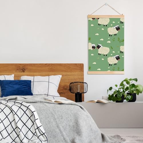 Impression sur toile mouton pour décorer une chambre d'enfant douce - 7