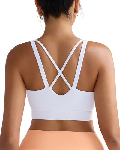 Image of RUNNING GIRL High Impact Sports Bras for Women, High Support Running Sports Bra Moulded Cup Strappy Sports Bras