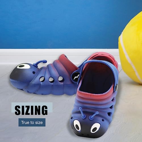 Image of NORTY Toddler Clogs - Fun Baby Clogs With Comfortable Back Strap - Caterpillar Shoes for Kids - Playful Bug Shoes