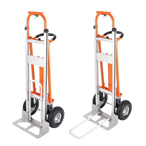 Carretilla plegable 4 en 1 aluminio 770 lb ruedas goma miniatura 6