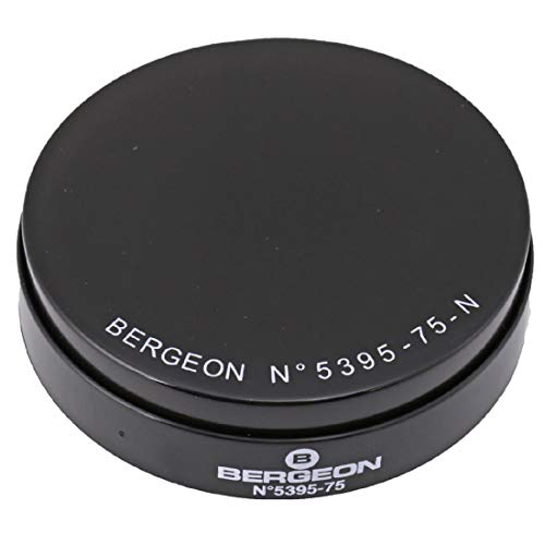 Coussin de boîtier Bergeon 5395-75-N en gel noir souple 75 mm pour l'entretien de montre