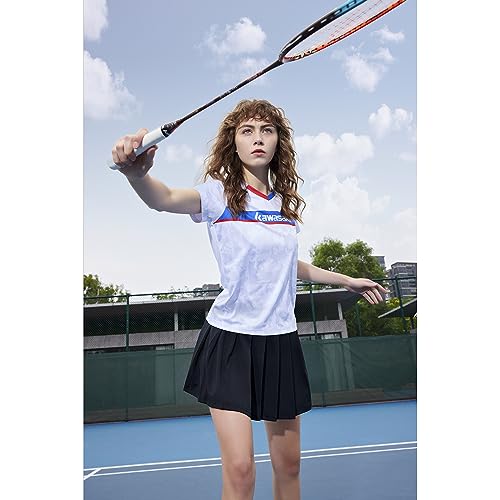 Kawasaki Badminton Set Professional Graphite Badminton Racket Lightweight & high Performance for Sports, Training and Entertainment Including 3 Badminton shuttlecocks & 2 overgrips & Carrying Bag