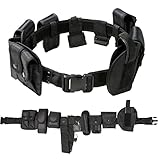 NATGAI 10 in 1 Duty Belt Black Law Enforcement Tactical Equipment System Set Police Security Military Tactical Duty Utility Belt