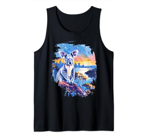 Australiano Koala Bear Australia Paisaje Camiseta sin Mangas
