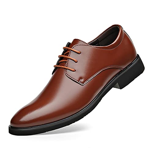 Robe Oxford Derby homme en cuir avec talon bloc confortable