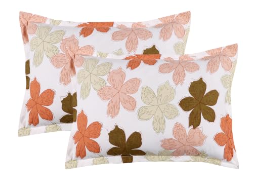 Image of DECORUM 190TC Cotton Feel Double Bedsheet with 2 King Size Pillow Covers | 90X100 Inches | Soft & Breathable Fabric| Lightweight & Comfortable | Premium Bedding Set for Home |Scattered Floral Print