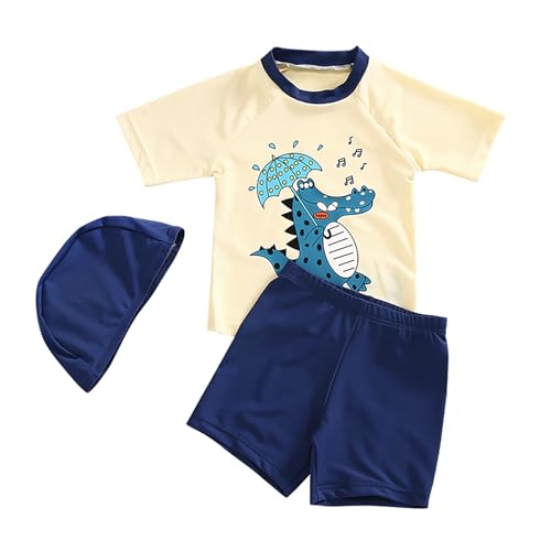 Maillot de bain enfant 2 pièce contre les coups de soleil avec t-shirt zip long