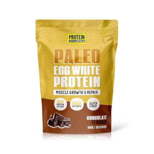 Protein Supplies Australia PaleoPro Egg White Protein Powder, Chocolate 900 g,, Chocolate 900 grams