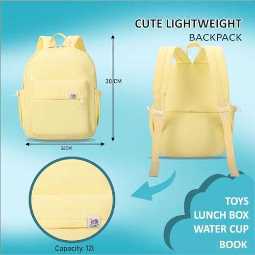 Image of Tinytot 15 inch Cute Backpack for Kids Girls Boys Toddler Backpack Preschool Nursery Play School Travel Bag for 5 to 8 Year Child - Mini Size