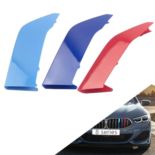 Image of grille color stripes Compatible bmw accessories 2020-2024 G14 G15 G16 8 Series 840I 850i 8-Beam, red,blue,light blue