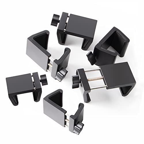Universal Heavy-Duty Outdoor Furniture Clips for Wicker Patio Furniture, Anti-Separation Locking System for Sectional Couch, Secures up to 2.5" Square & Round Tubes(6pcs)