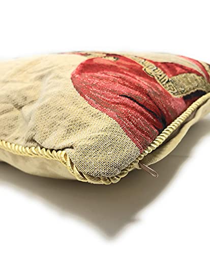Tache 1 Piece 18 X 18 Inch Square French Vintage European Pug Pug Renaissance Dog Napoleon Bowaparte Woven Tapestry Cushion Pillow Throw Cover #TOP3