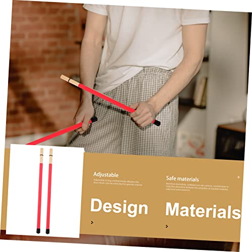 Set profesional de 19 baquetas de bambú para percusión miniatura 3