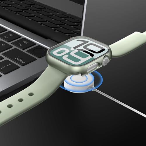 Image of 2 Pack Case with Tempered Glass Screen Protector for Apple Watch Series 3 /2 /1 38mm,JZK Slim Guard Bumper Full Coverage Hard PC Protective Cover HD Ultra-Thin Cover for iWatch 38mm,Light Cyan | 2 Pack,for Apple watch Case,Hard PC Cover,Tempered Glass,Full Coverage,High Sensitive Touch,Anti-scratch,HD,Charge Directly