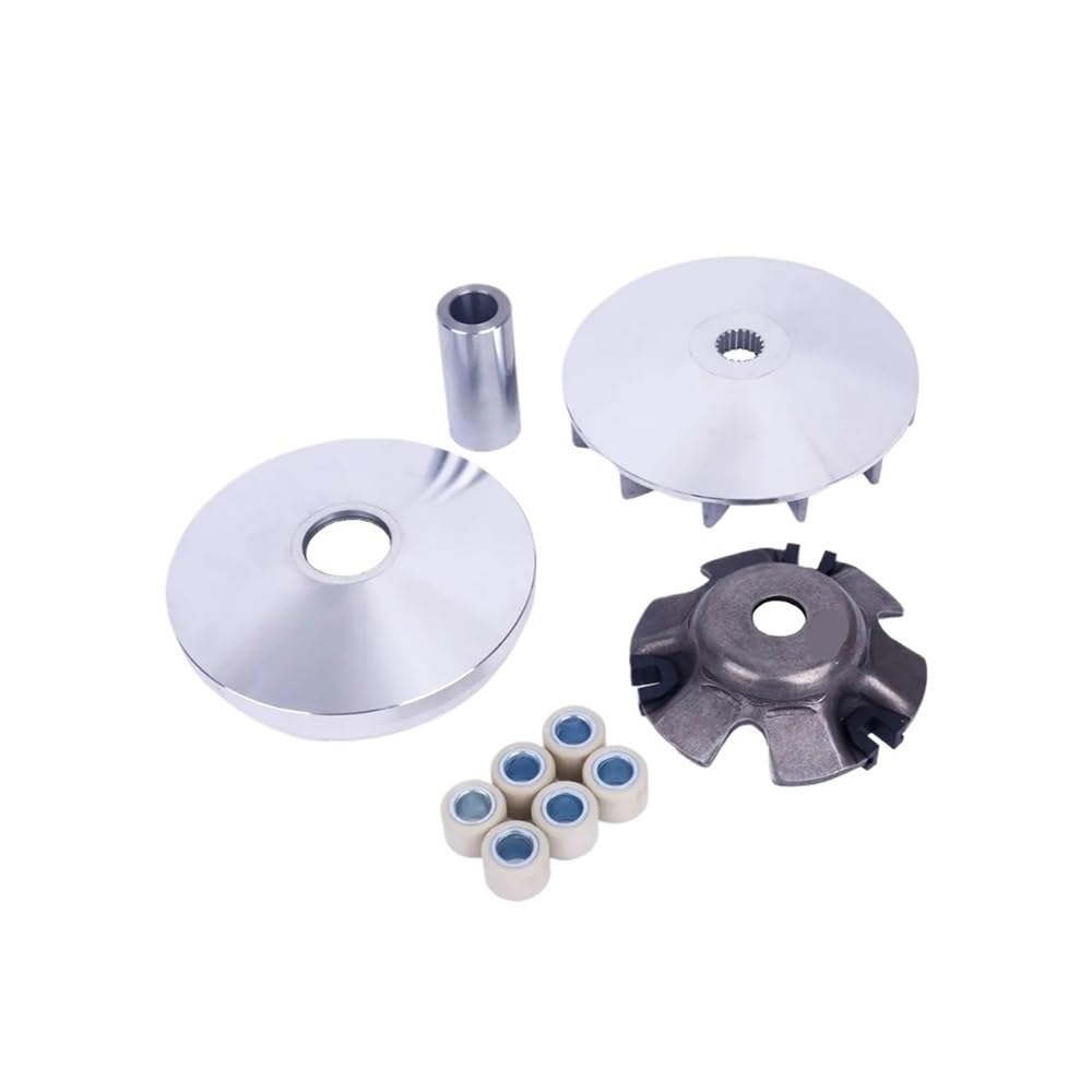 Kit de transmisión de Motocicleta con polea de transmisión de Embrague Delantero y contrapeso de Rodillo Compatible con GY6 125cc, 150cc, 157QMJ y 152QMI