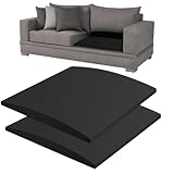 HIULLEN 2 Pcs Sofa Cushion Support for Sagging Seat, 50 x 50cm High-Density Foam Couch Saver Pad, Sofa Support Boards, Sofas Seat Cushions Under Cushion Sag Repair (Black)