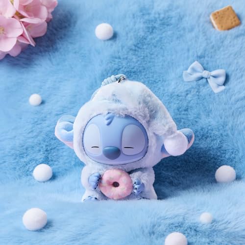 Uviily Stitch Eat Something Before Sleep Collection Blind Box Plush Toy Keychain Surprise Vinyl Figures Model Random Design Toy Collection for Bag Decoration Gifts for Friends and Family, Single Box by Uviily - Used condition - Image 7