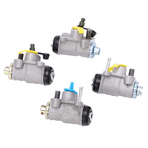 Cilindro de roda de freio dianteiro, 4 peças cilindros de roda de freio dianteiro esquerdo direito 4