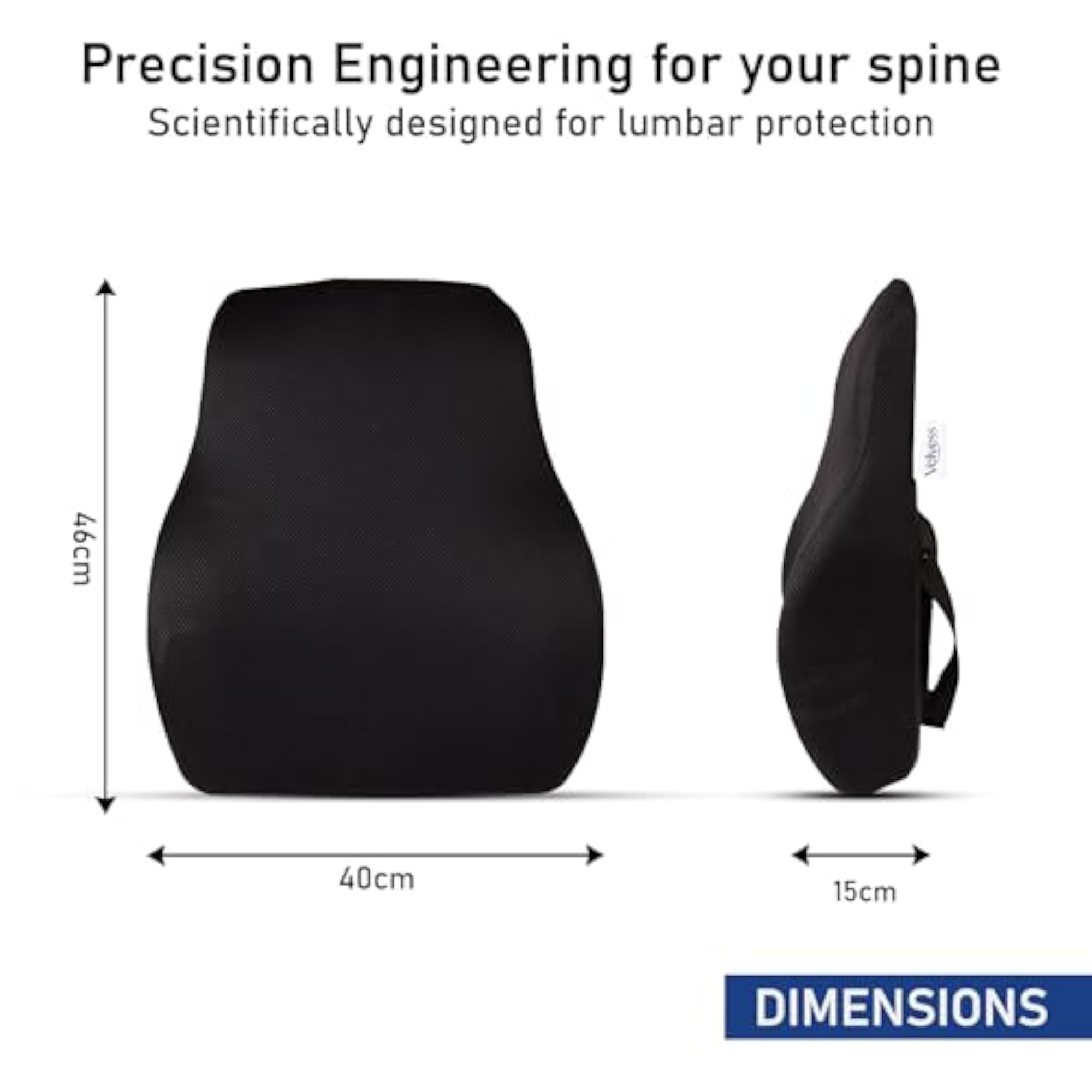 Premium Memory Foam Lumbar Support Cushion