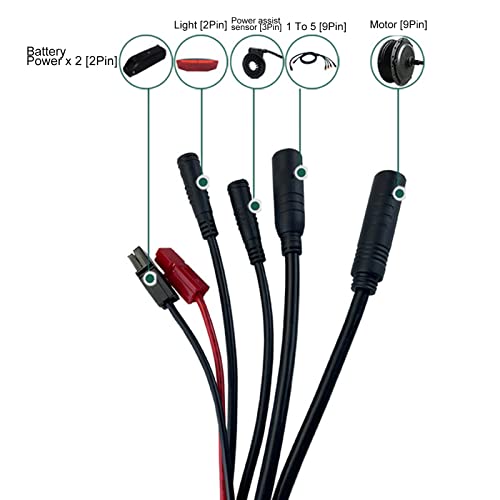 SPYMINNPOO Controlador de motor elétrico, controlador de velocidade à prova d'água 36V/48V 30A com