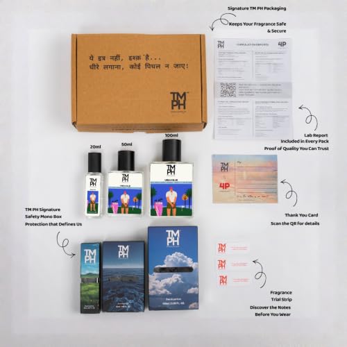 Image of TMPerfumehouse RLPLN urban blue EDP for Men | Leathery, Spicy & Long Lasting Perfume Spray | Ozonic, Aquatic & Aromatic Fragrance | Luxury Gift for Him | TMPH | 50ml