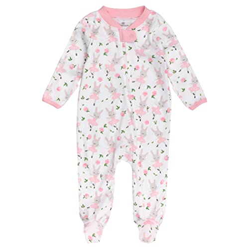 Image of HonestBaby Baby 2-Pack Organic Cotton Footed Pajama Sleep & Play