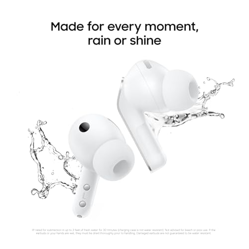 Image of Samsung Galaxy Buds 4 Pro (2026) AI True Wireless Bluetooth Earbuds, Hi-Res Audio, 2-Way Speaker, ANC 2.0, Optimized Comfort, IP57, Live Translation, White [US Version, 2 Yr Warranty]