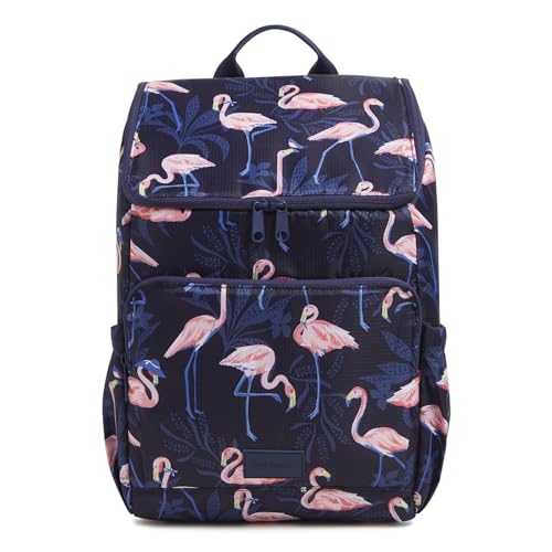 Vera Bradley Recycled Ripstop Cooler Backpack, Flamingo Party, One Size