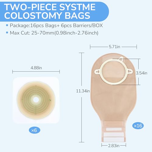 Heagimed Two-Piece Ostomy Bag